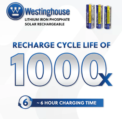 14430 battery solar light 1000x cycles