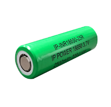 18650 Li-Ion 2500mAh IP-25R Side angle