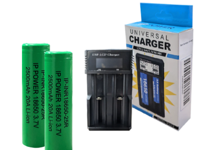 2BatterywithCharger-18650