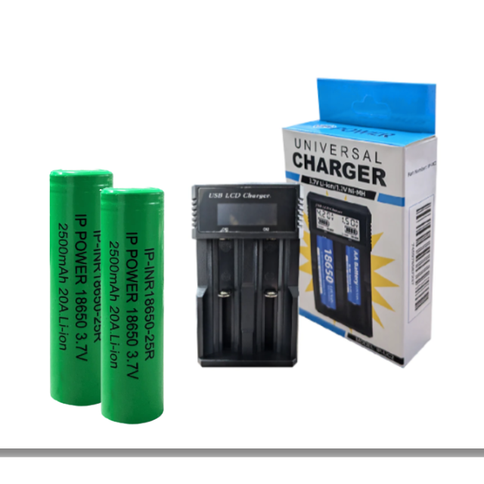 2BatterywithCharger-18650