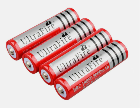 4 18650 Battery Button Top UltraFire