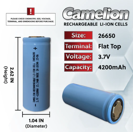 Battery  26650 