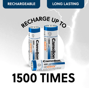 IFR14500 Lithium Iron Phosphate Rechargeable Battery-4pack 1500 recharges