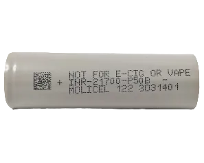 P50B  Molicel 21700 5000mAh 60A Battery side