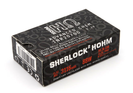 Hohm Tech Sherlock2 20700 Battery – 3116mAh 30.7A Li-Ion Rechargeable Cell