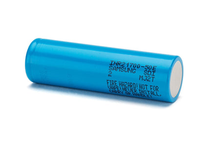 Samsung INR21700-50E 5000mAh Lithium-Ion Battery Cell – 10A – Bulk