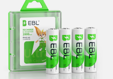 AA Rechargabel EBL Batteries 2800mAh (8 Pack)