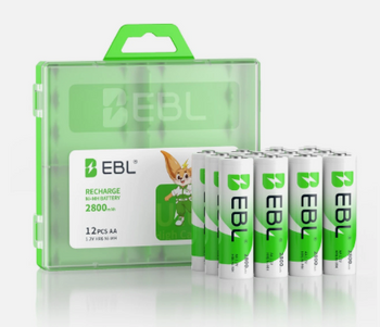 AA Rechargabel EBL Batteries 2800mAh (8 Pack)