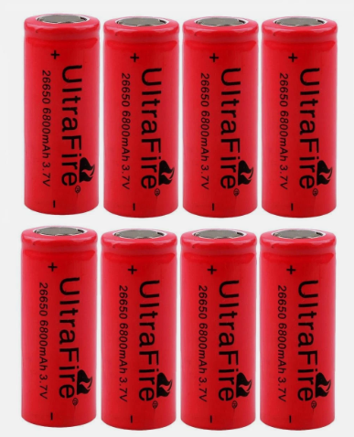 UltraFire 26650 8 Cells Side by Side