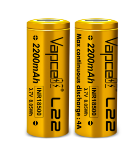 Vapcell 18500 L22 2200mah 4A
