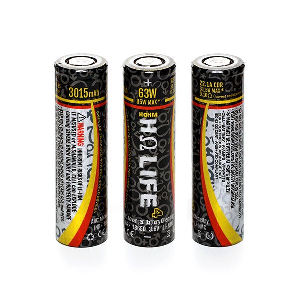 Hohm Tech Life V4 18650 Battery 3.6v 3015mAh 22.1A 18650 Battery Partners Hohm Tech Life V4 18650 Battery 3.6v 3015mAh 22.1A 18650 Battery Partners